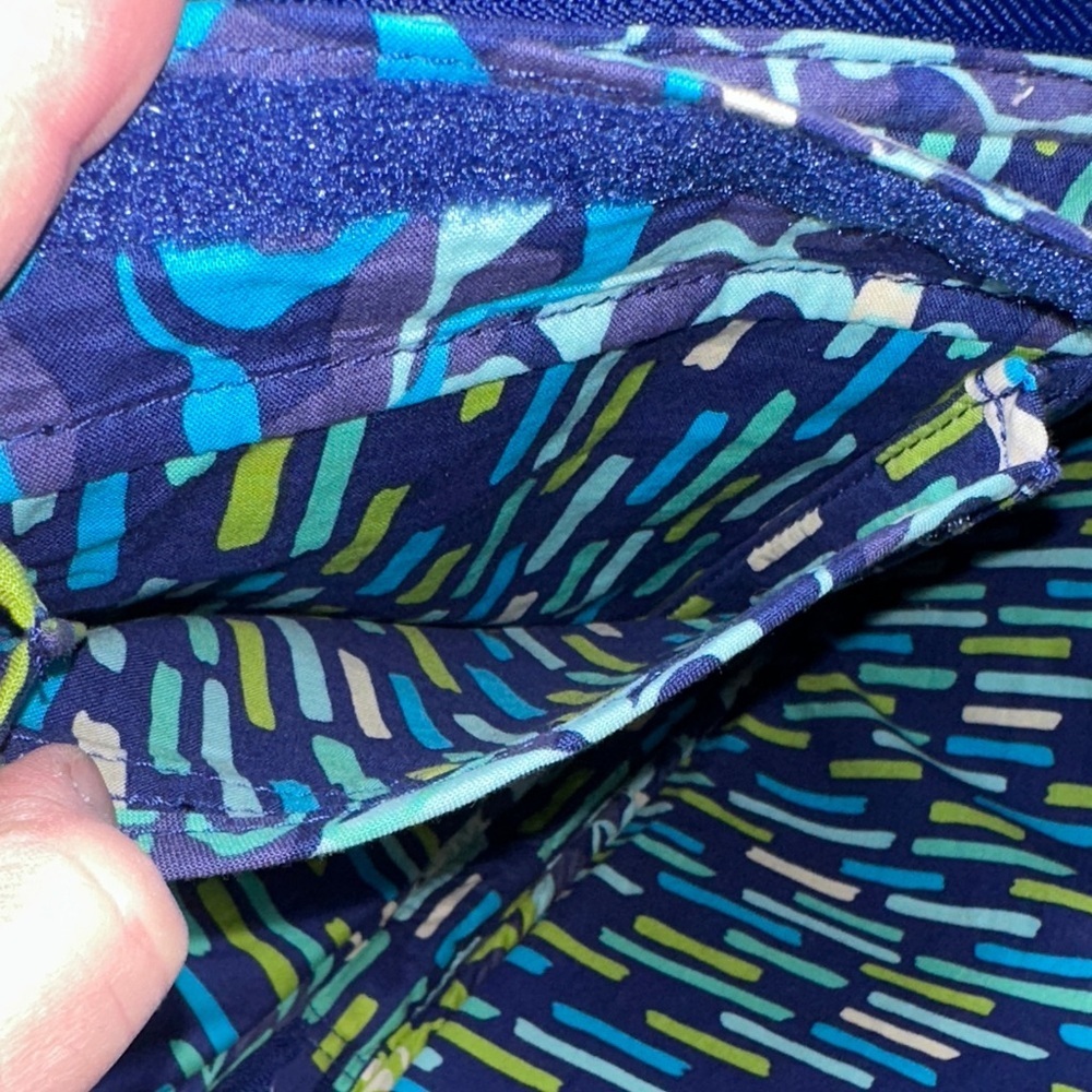 Vera Bradley Katalina Blues Quilted Laptop Travel Case w/Pocket & 3/4 Zip NWOT - Picture 13 of 16
